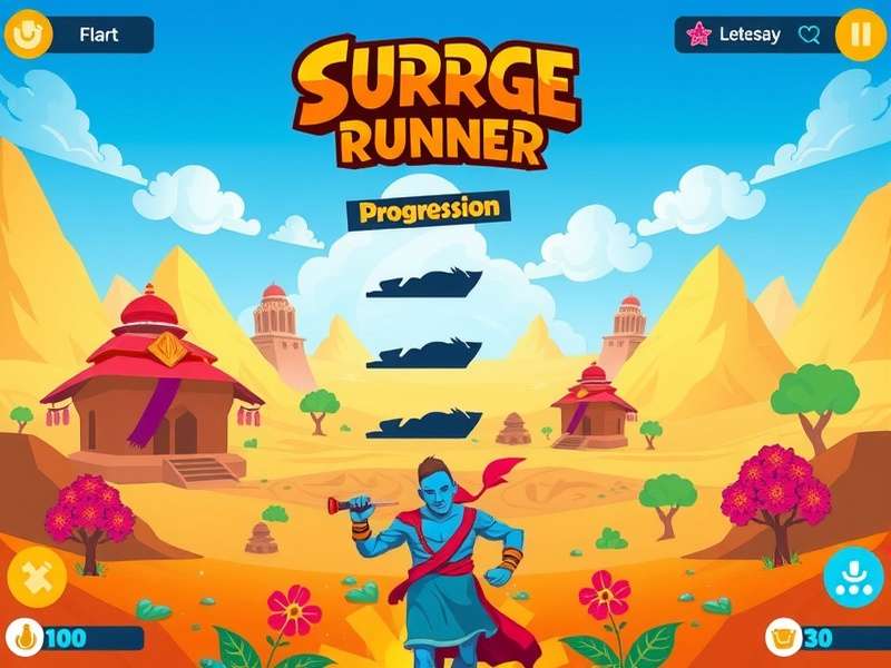 Surge Saffron Runner development team working on the game