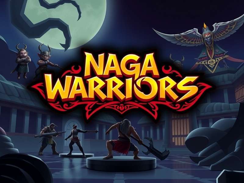 Naga Warriors Game Logo and Characters