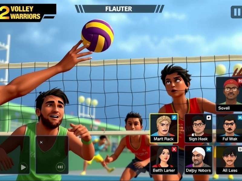 Mumbai Volley Warriors control scheme and interface overview