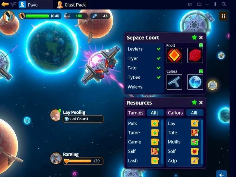 Galaxy Odyssey Champion gameplay screenshot showing space battle