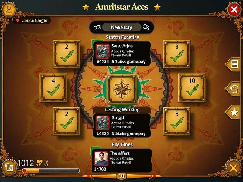 Amritsar Aces strategy session showing multiple gameplay options