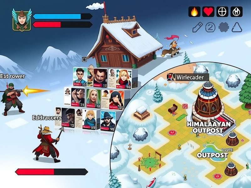 Detailed map overview of Himalayan Outpost in Glory Gunner Supreme