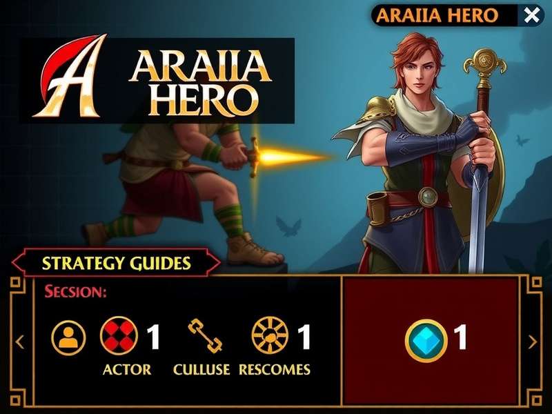 Araria Hero Game Logo and Main Character
