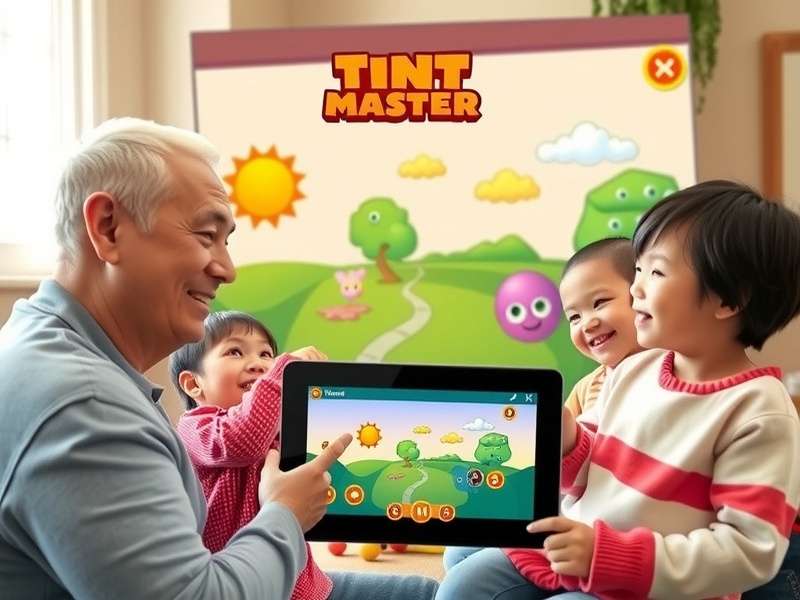 Tint Trot Master gameplay screenshot showing vibrant colors and intuitive interface