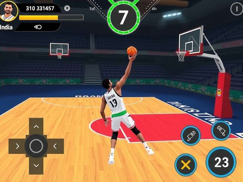 Fast Break Freaks India control interface and shot meter