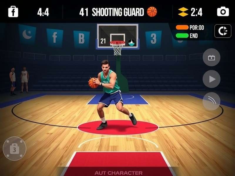 Shooting Guard India control layout and interface