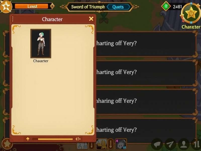 Sword Of Triumph Quests - Character Development Interface Sword Of Triumph Quests Progression System