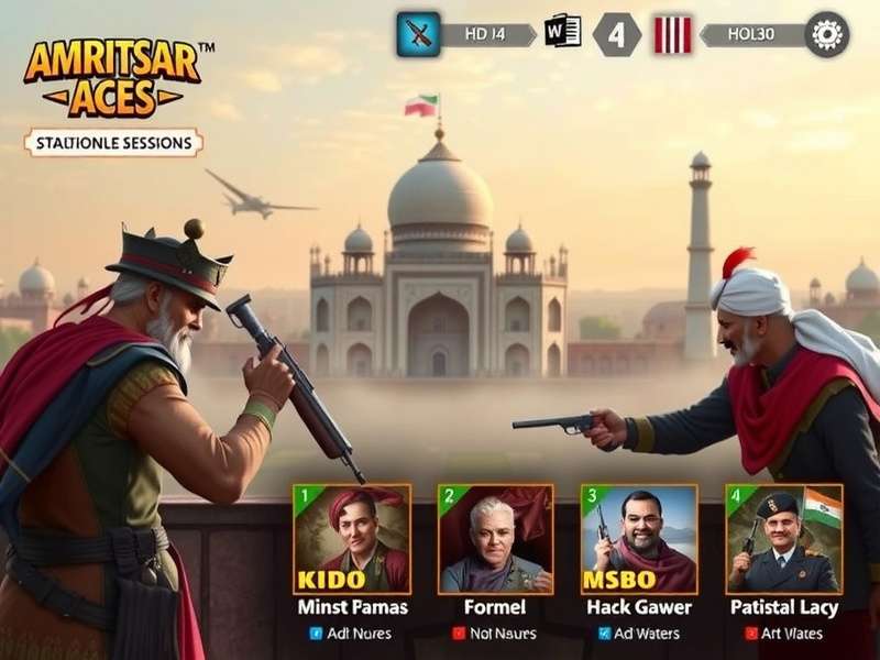 Amritsar Aces gameplay interface showing strategic elements