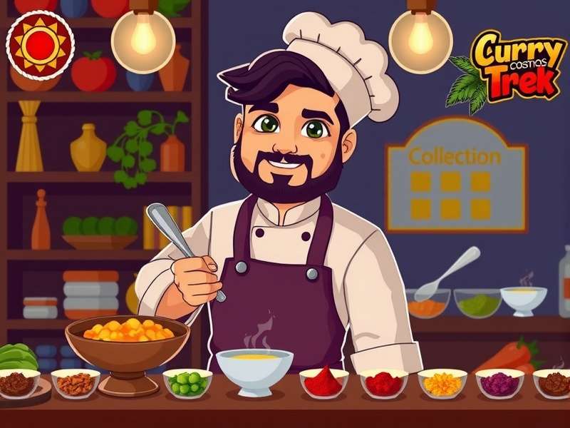 Chef Arjun Sharma character from Curry Cosmos Trek