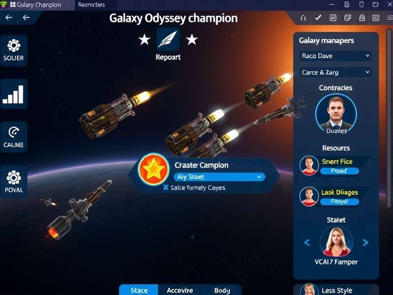 Galaxy Odyssey Champion character customization interface