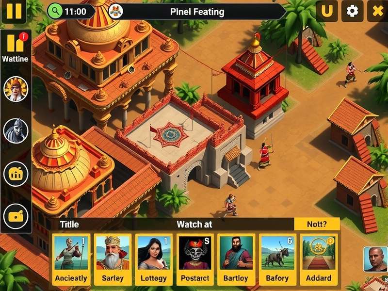 Chola Victory March gameplay screenshot showing city building