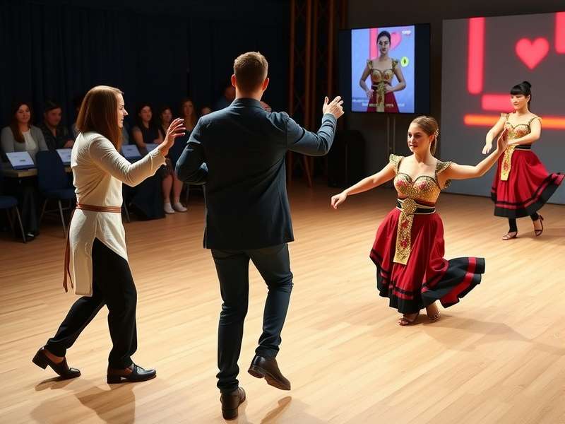 Jai Ho Jive gameplay showing dancers following on-screen cues