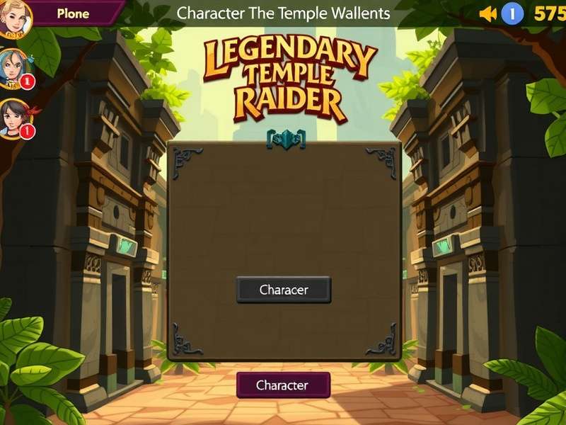 Legendary Temple Raider gameplay screenshot showing temple exploration