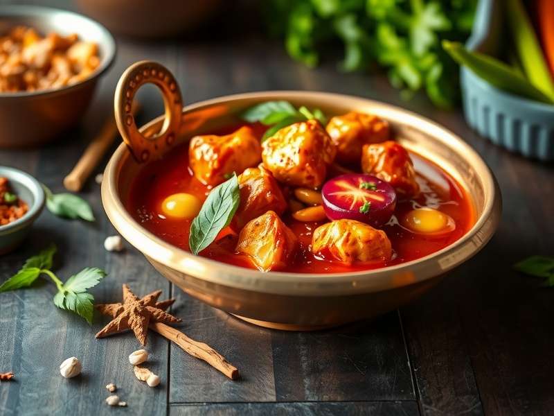 Assorted spices and ingredients used in Spicy Chicken Tikka Masala