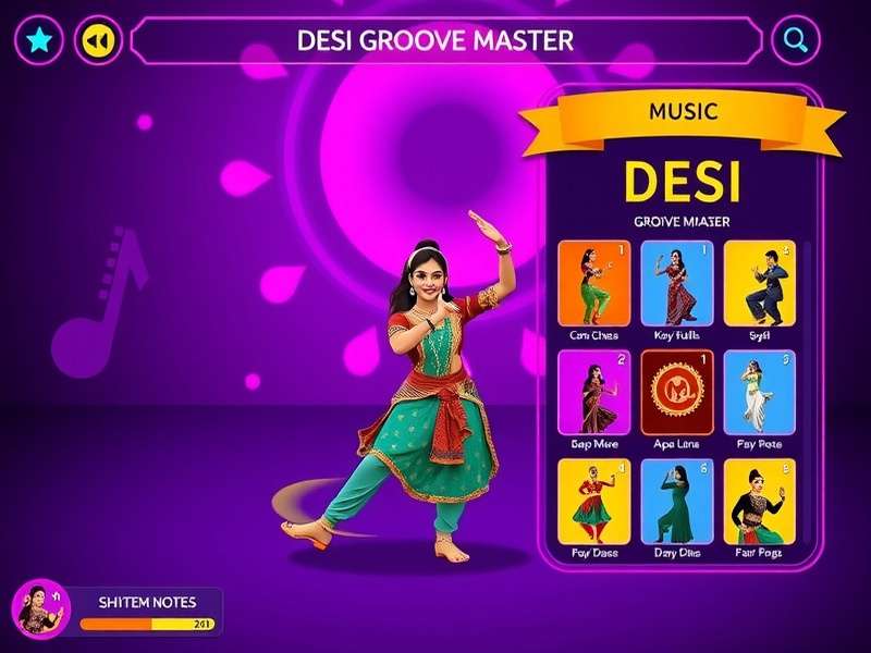 Desi Groove Master development team working on motion capture with Indian dancers