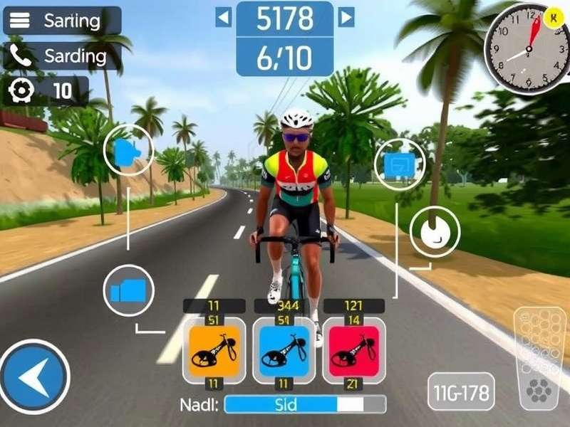 Sangam Cycling Elite customization options showing bicycle parts