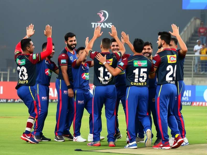 Gujarat Cricket Titans celebrating their IPL victory