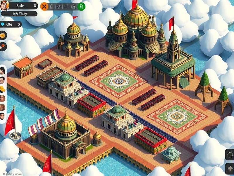 Aroma Empire Rise combat scene showing strategic unit deployment