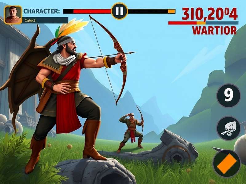 Archero Ranger Indian Warrior Character Selection Character selection screen in Archero Ranger Indian Warrior