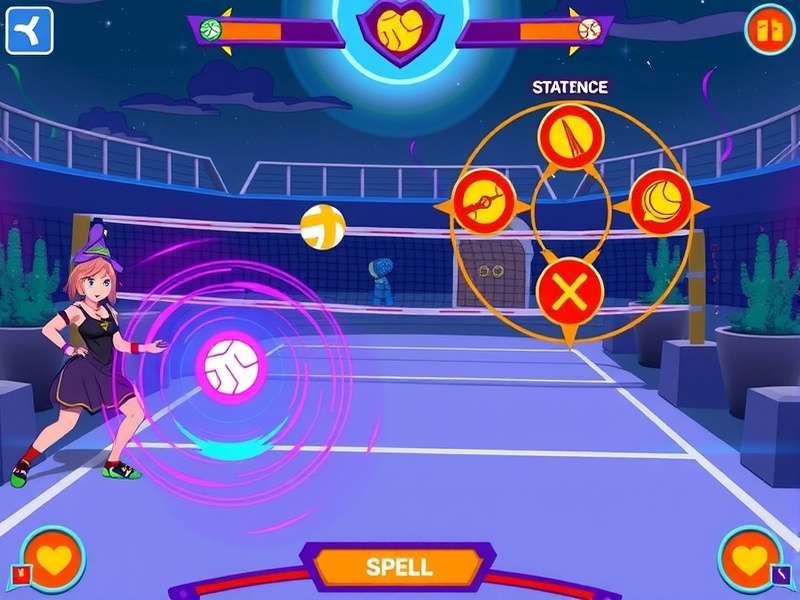 Vibrant Volley Wizard strategy diagram showing spell combinations