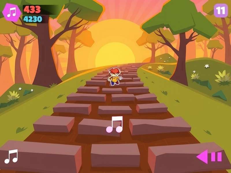 Music selection screen in Bolly Beat Runner