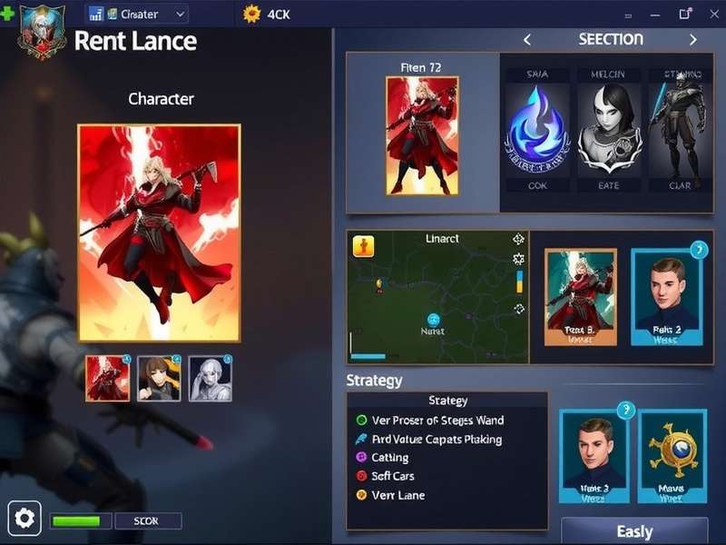 Vanguard Combat Legend character selection screen
