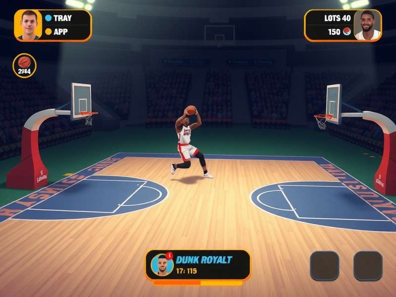 Dunk Royalty strategic gameplay showing court positioning