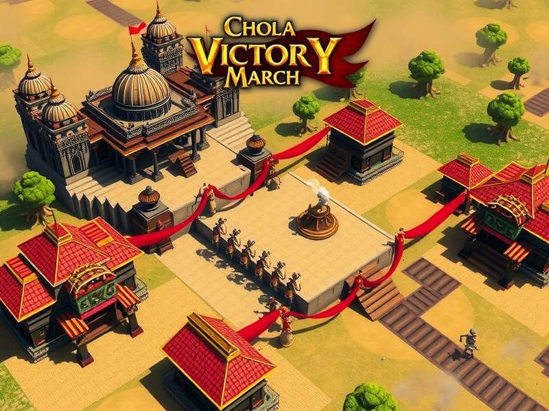 Chola Victory March feature overview showing multiple game elements