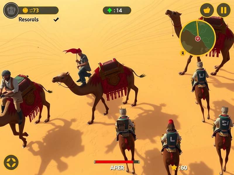Vicious Camel Riders combat scene showing camel riders in battle