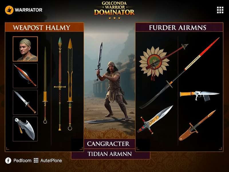 Golconda Warrior Dominator character customization screen
