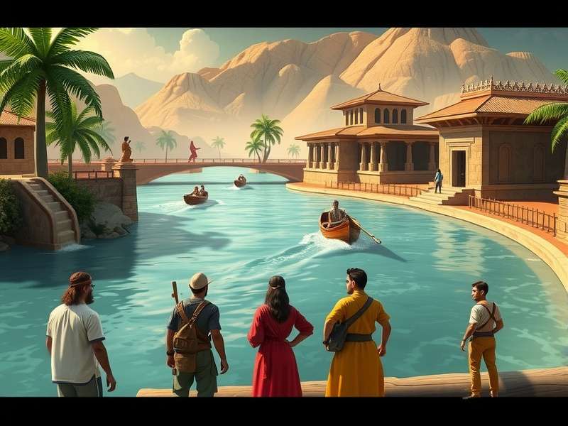 Mystic River Voyager Gameplay Mystic River Voyager gameplay screenshot showing river navigation