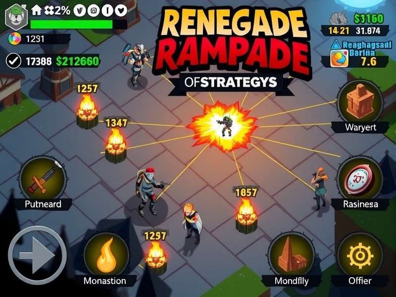 Renegade Rampage gameplay screenshot showing intense action