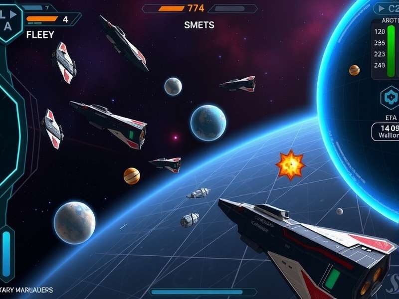 Planetary Marauders India gameplay screenshot showing space fleet management