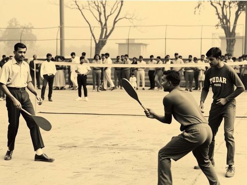 Chandigarh Paddle Wizard championship match in progress