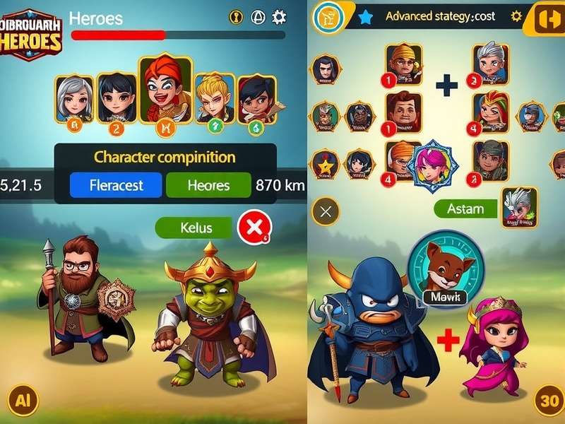 Advanced strategy illustration showing team composition and ability combinations in Dibrugarh Heroes