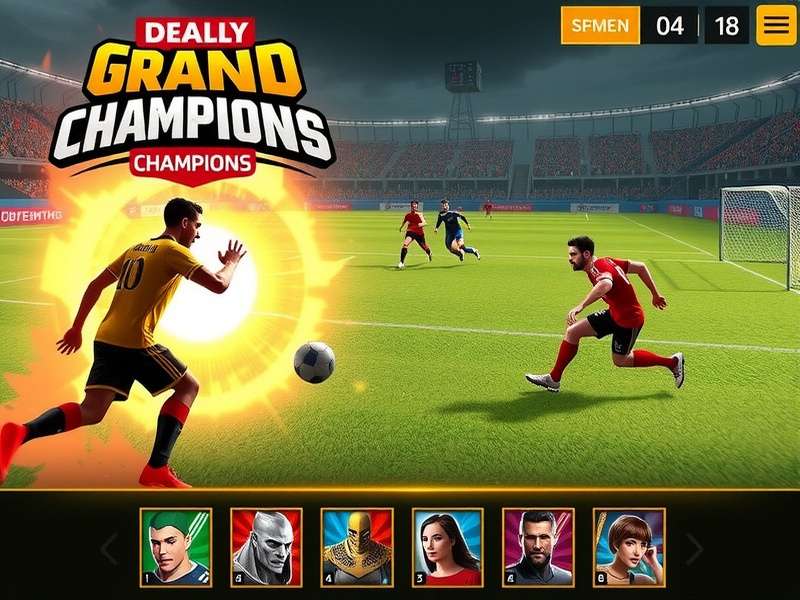 Grand Handball Champions feature overview showing multiple game modes