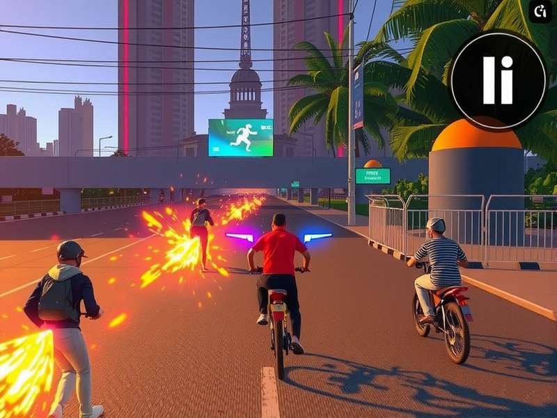 Pune Power Run gameplay in urban setting
