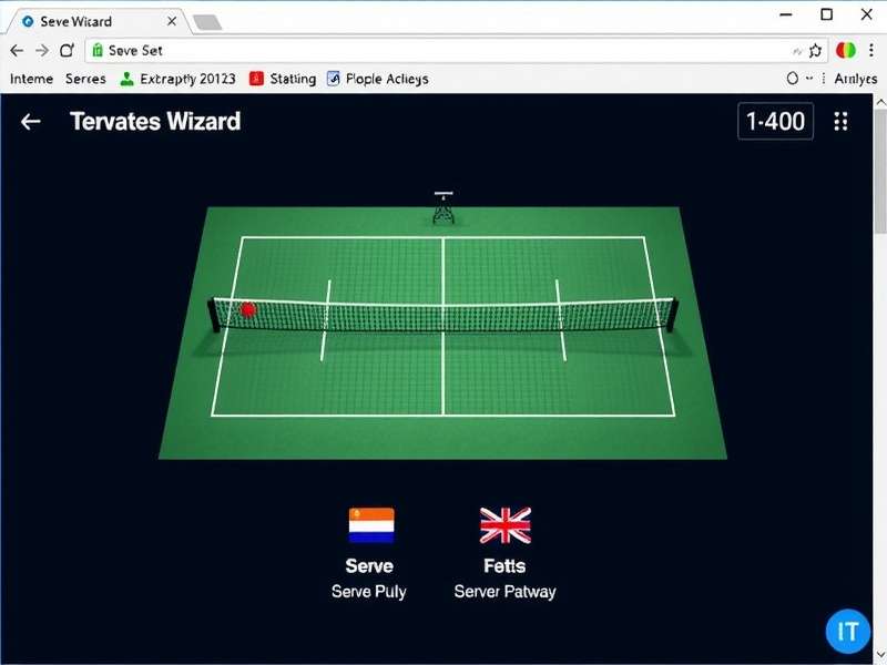 Indian Tennis Serve Wizard interface showing serve analysis