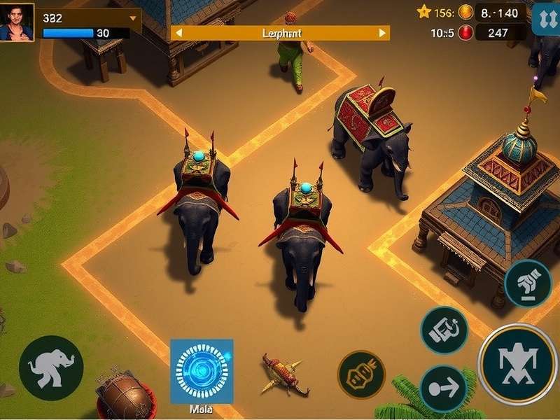 Prabhu Elephant Charge multiplayer battle scene