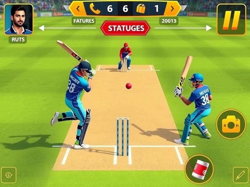 Rohit S Big Hits gameplay screenshot showing cricket action