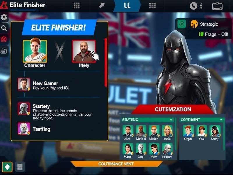 Elite Finisher character customization interface