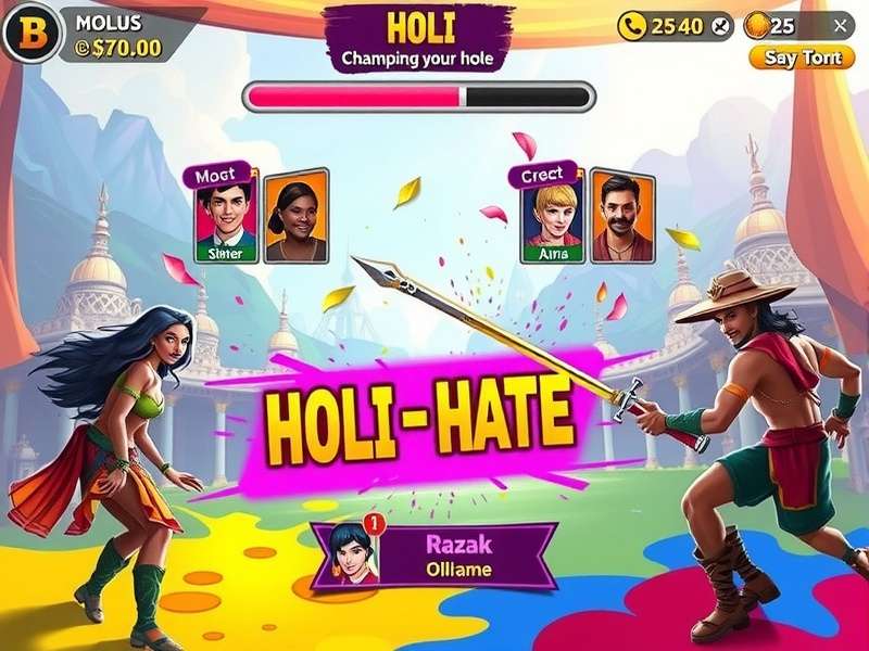 Holi Champion Battle multiplayer team competition