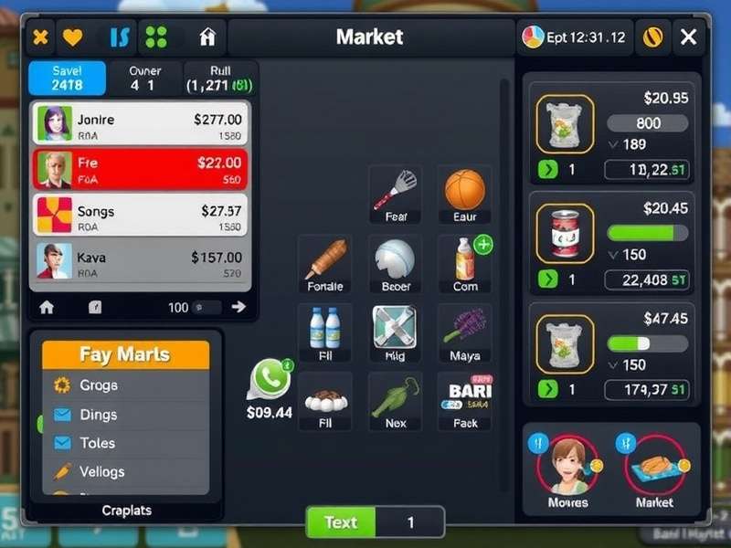 Kanpur Market Master gameplay screenshot showing market interface