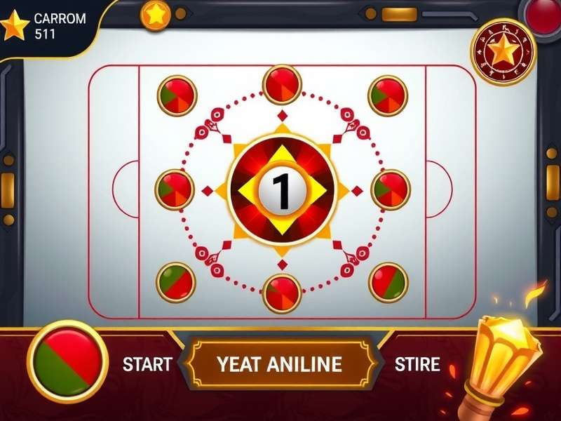 Carrom Star Rush tournament screen