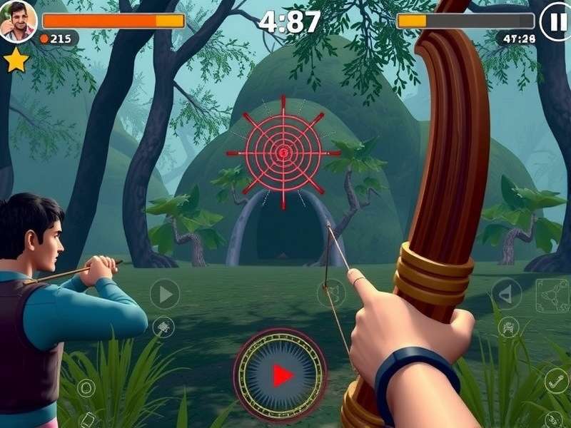 Bharat Bow Hero gameplay screenshot showing archery action