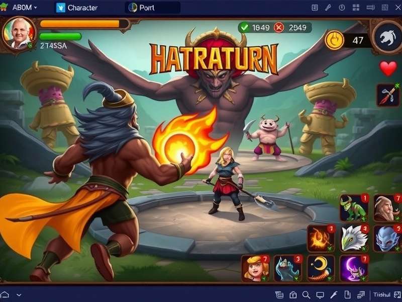 Trishul Heroic Journey character roster showing diverse mythological beings