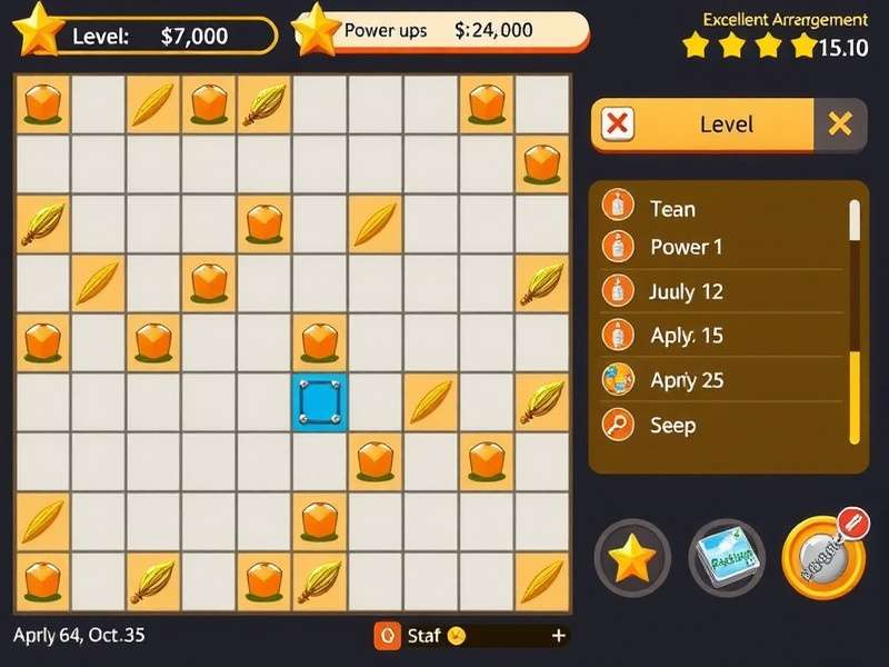 Excellent Arrangement Expert gameplay screenshot showing puzzle arrangement