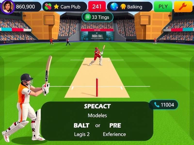 India Ball Dominator gameplay screenshot showing batting interface