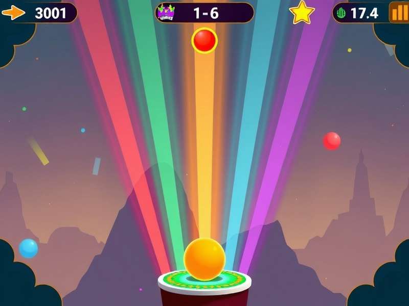 Indian Bounce Virtuoso gameplay screenshot showing colorful bouncing mechanics