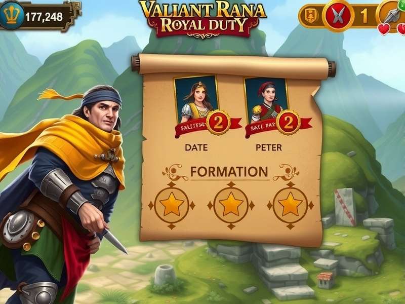 Valiant Rana Royal Duty character selection screen